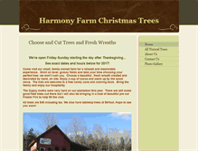 Tablet Screenshot of harmonyfarmtrees.com
